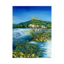 ARNO RIVER AT ROVEZZANO Florence Tuscany Landscape