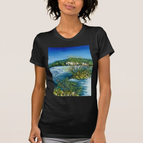 ARNO RIVER AT ROVEZZANO Florence Tuscany Landscape T_Shirt