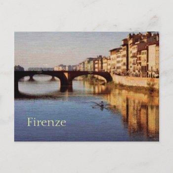 Arno River  Florence  Italy Postcard by debinSC at Zazzle