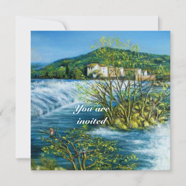 ARNO RIVER ,FLORENCE TUSCANY LANDSCAPE Invitation (Front)