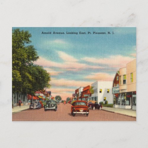 Arnold Avenue Pt Pleasant New Jersey Postcard