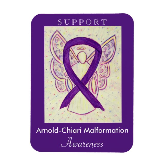 Arnold-Chiari Malformation Awareness Ribbon Magnet (Vertical)