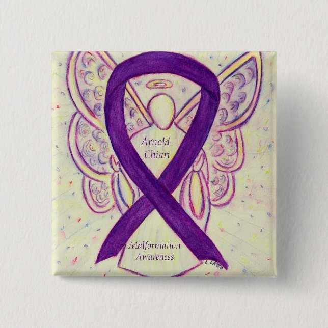 Arnold-Chiari Malformation Awareness Ribbon Pin (Front)