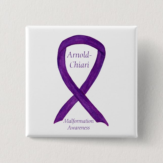 Arnold-Chiari Malformation Awareness Ribbon Pin (Front)