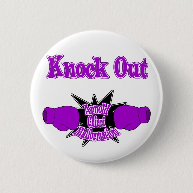 Arnold Chiari Malformation Pinback Button (Front)