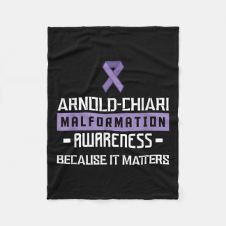 Arnold Chiari Malformation Warrior S Awareness  Fleece Blanket
