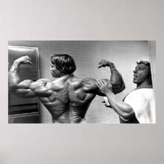 Arnold Schwarzenegger black and white Vintage 4k Poster