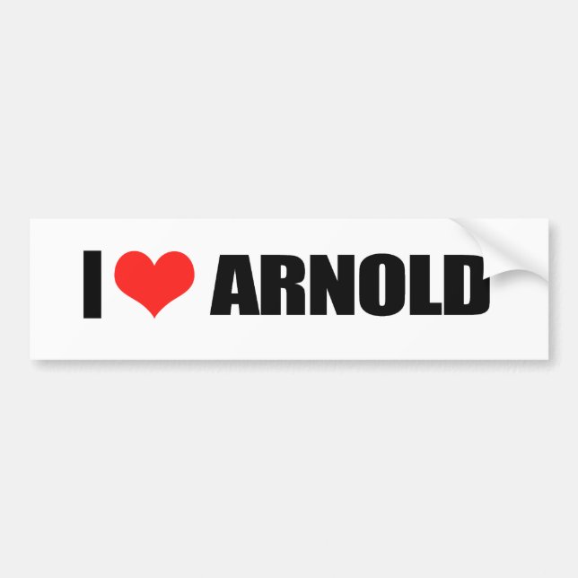 Arnold Schwarzenegger Bumper Sticker (Front)