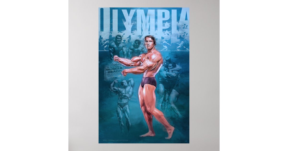 Arnold Schwarzenegger Bodybuilding Poster HD Print Muscle Workout Art  Painting