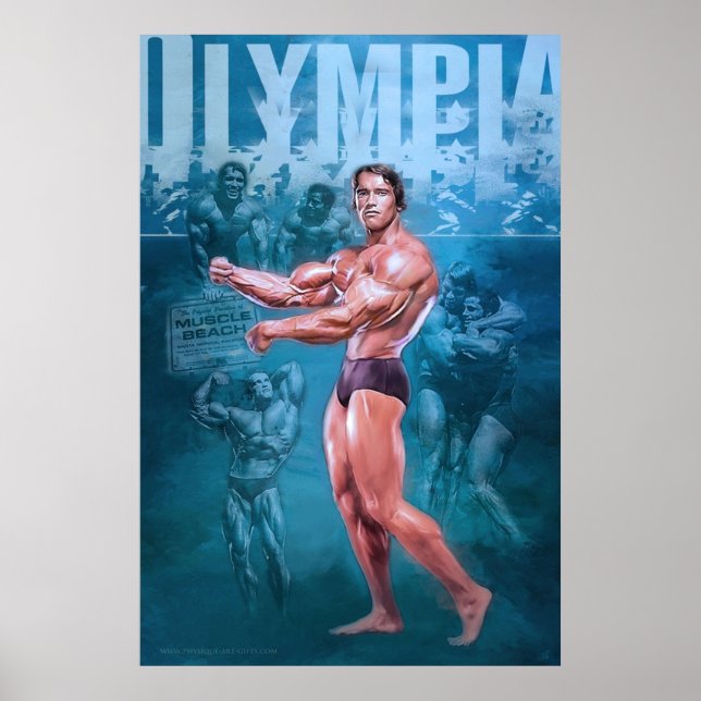Arnold Schwarzenegger Mr Olympia Bodybuilding Poster (Front)