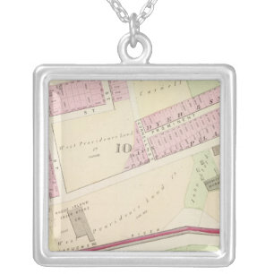 Arnold Square Rhode Island Locomotive Works Silver Plated Necklace