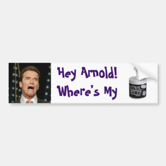 Arnold's Anal Lube Bumper Sticker