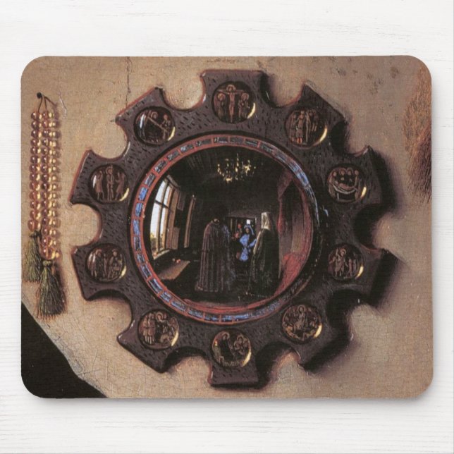 Arnolfini and Wife Portrait (detail) Mouse Pad (Front)