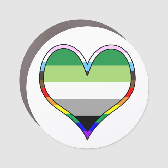 Aro Heart Car Magnet (Front)