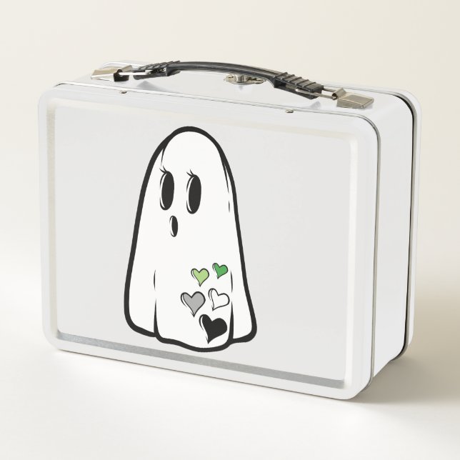 Aro Pride Ghost Metal Lunch Box (Back)