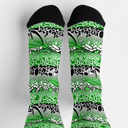 Aro Pride Squiggles Socks