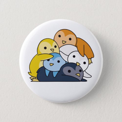 Aroace Flag Pride Lgbtq Cute Penguin Button