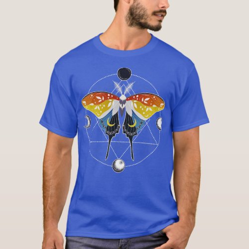 Aroace Luna Moth  LGBT Aromantic Asexual Pride Fla T_Shirt