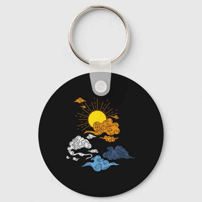 Aroace Pride Aro Ace Lgbtq Flag - Japanese Aromant Keychain (Front)