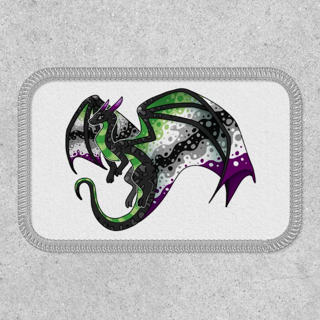 AroAce Pride Dragon Patch (Front)