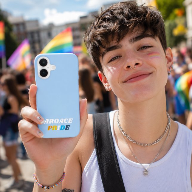 AroAce Pride Flag Colors iPhone Case (Creator Uploaded)