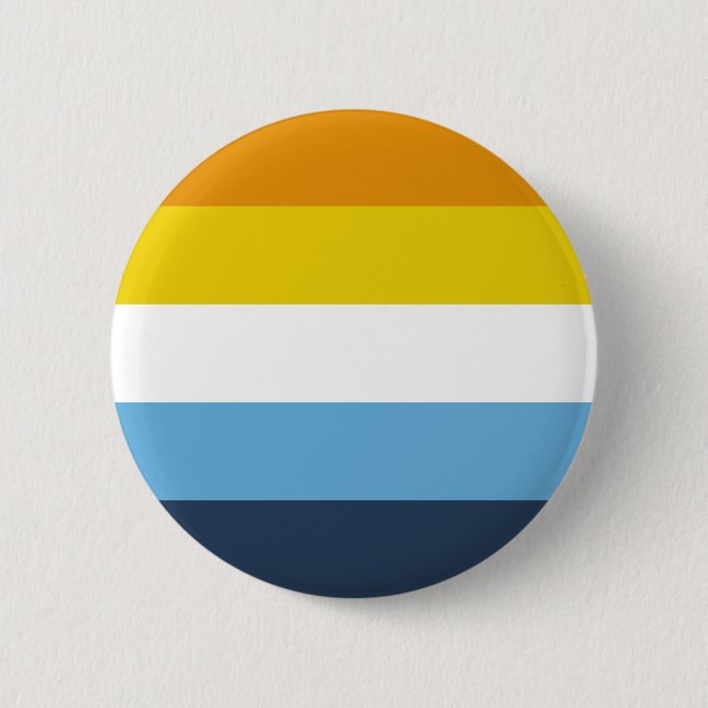 AroAce Pride Flag LGBT Pride Button (Front)