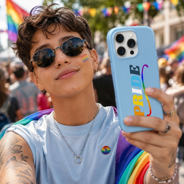 AroAce Pride - Rainbow Swoosh iPhone Case (Creator Uploaded)