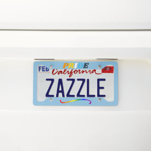 AroAce Pride - Rainbow Swoosh License Plate Frame