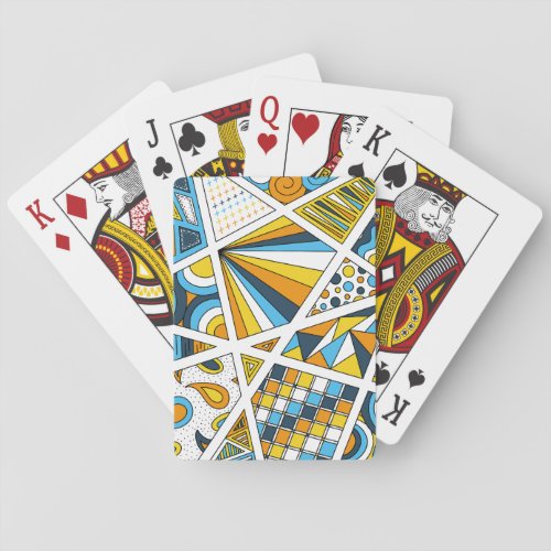 AroAce Pride Zen Doodle Sunset Flag Modern Abstrac Poker Cards