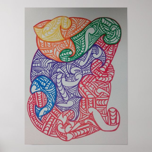 Aroha Mai, design by RRW  Poster (Front)