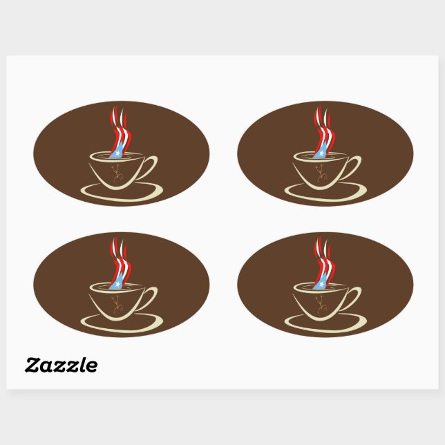 Aroma a Puerto Rico Coffee Mug Coqui Sticker (Sheet)