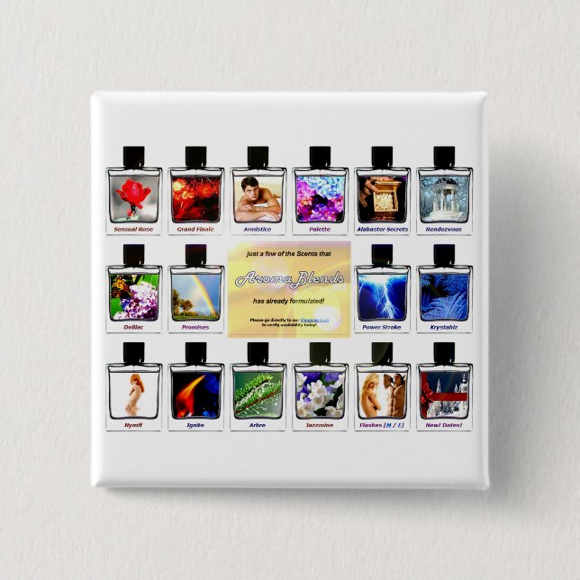 Aroma Blends (.net) Pinback Button (Front)