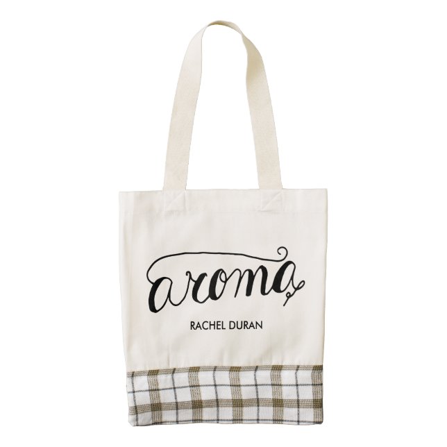 aroma calligraphy tote bag (Front)