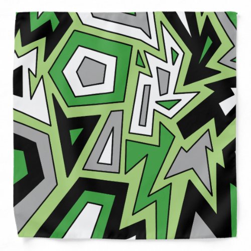 Aromantic Aro Pride Modern Geometric Abstract Bandana