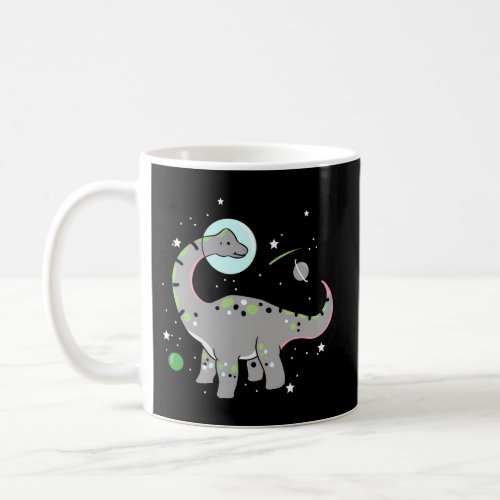 Aromantic Brachiosaurus In Space Aromantic Pride Coffee Mug