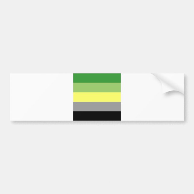 aromantic bumper sticker (Front)