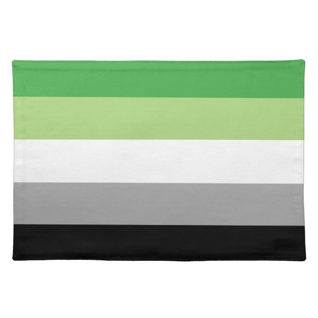 Aromantic flag cloth placemat (Front)
