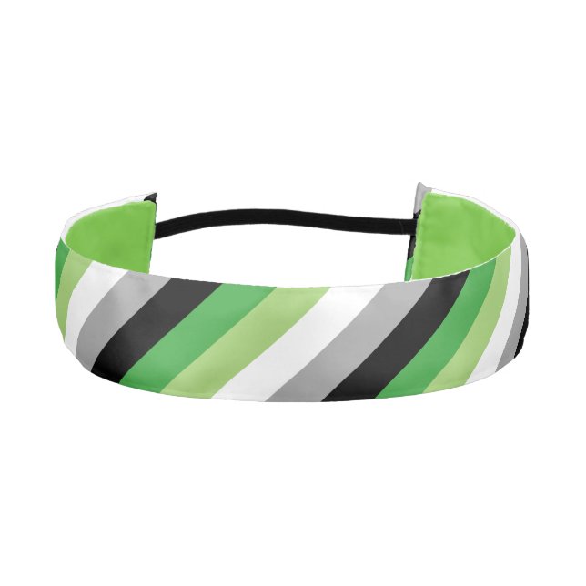 Aromantic Flag Headband (Front)