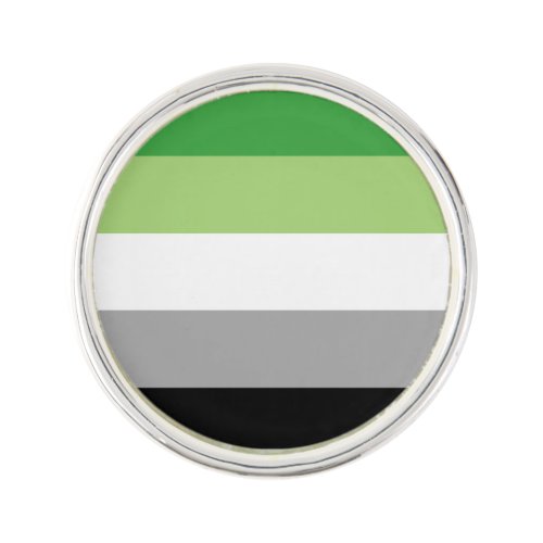 Aromantic Flag Lapel Pin