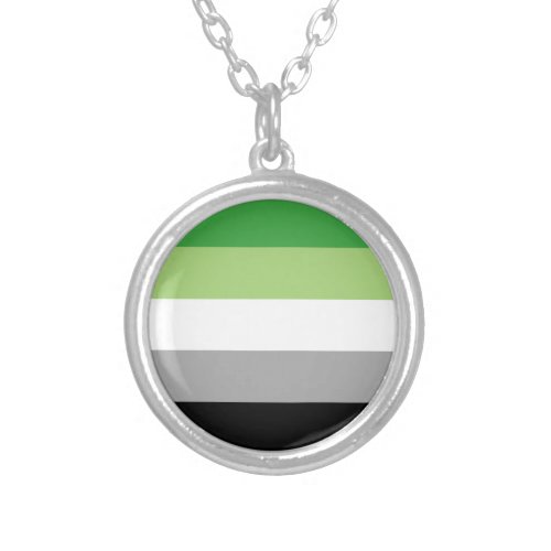 Aromantic Flag Necklace