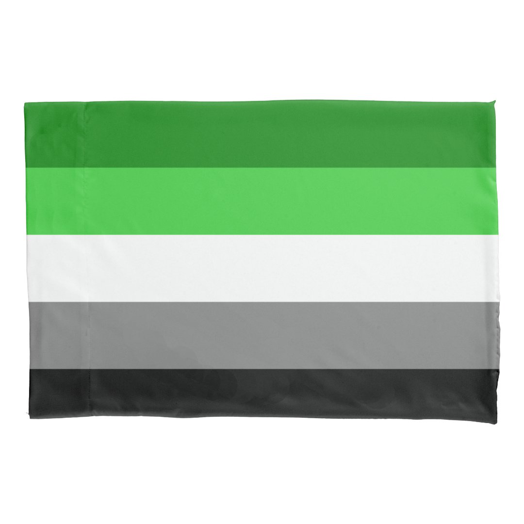 Aromantic Flag Pillowcase | Zazzle