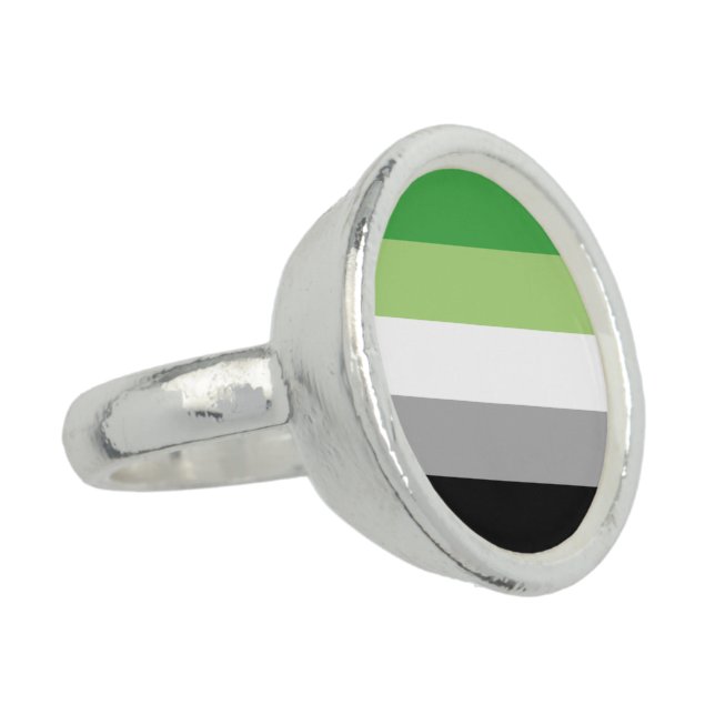 Aromantic Flag Ring (Side)
