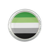 Aromantic Flag Ring (Front)