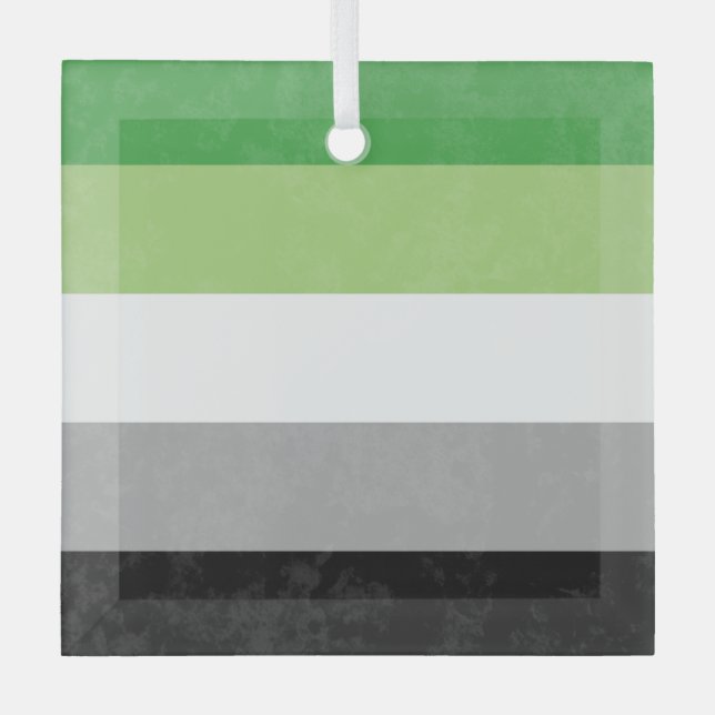 Aromantic Glass Ornament (Front)