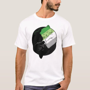 Aromantic Pride Aro Flag LGBT Gay Asexual Yin T-Shirt