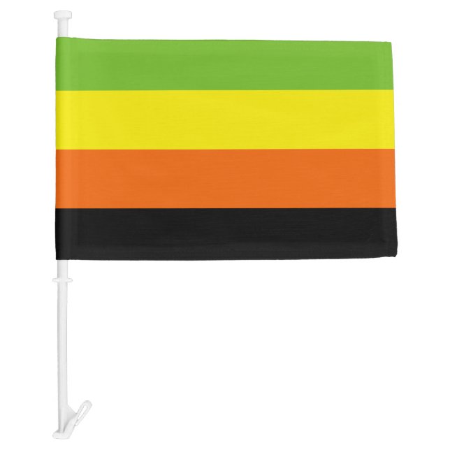 Aromantic Pride Car Flag (Front)