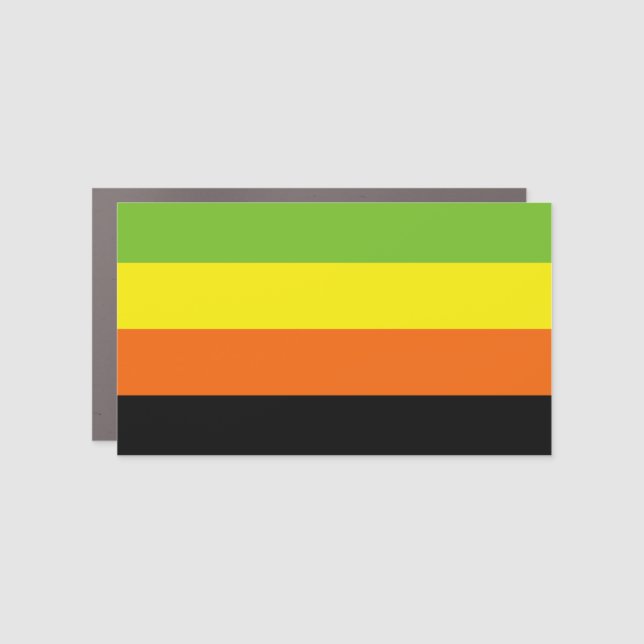Aromantic Pride Car Magnet (Front)