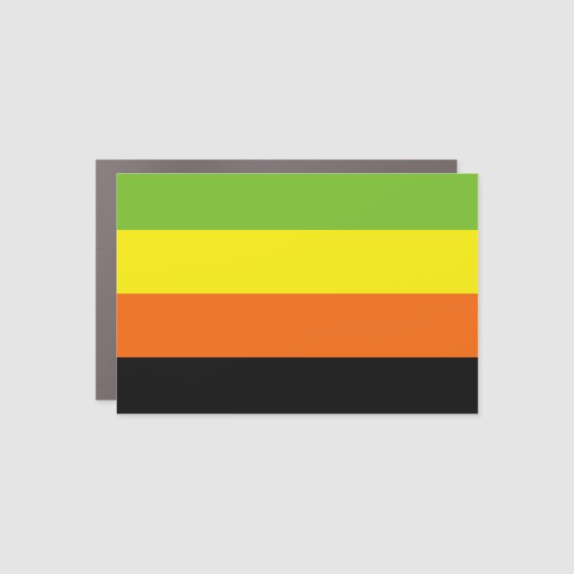 Aromantic Pride Car Magnet (Front)