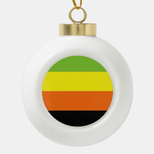 AROMANTIC PRIDE CERAMIC BALL CHRISTMAS ORNAMENT