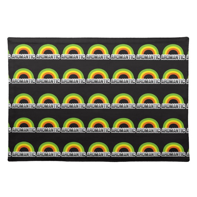 Aromantic Pride Cloth Placemat (Front)